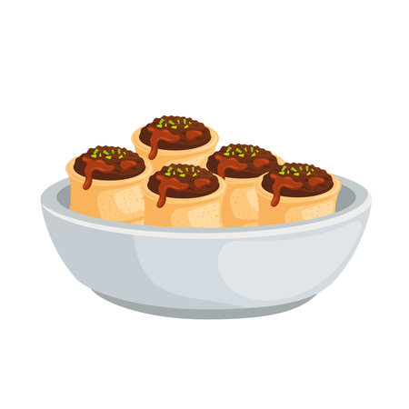 dish arabic food iconのイラスト素材