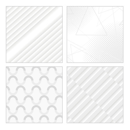 abstracts four backgrounds decorative iconsのイラスト素材