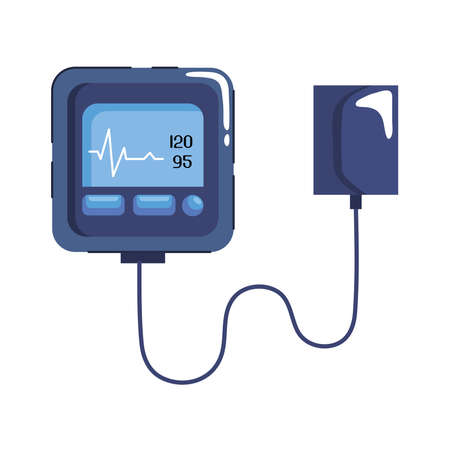 digital tensiometer device medical toolのイラスト素材