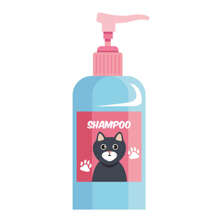 cat shampoo bottle iconのイラスト素材
