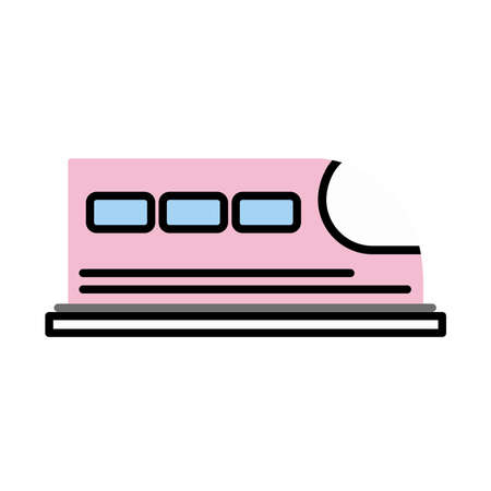 pink bullet trainのイラスト素材