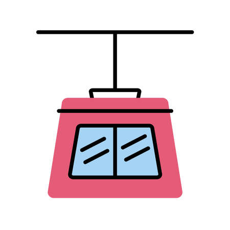 cable way transportのイラスト素材