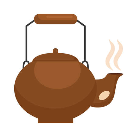 chinese tea potのイラスト素材