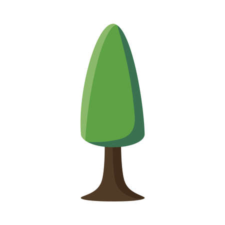 pine tree plant green nature iconのイラスト素材