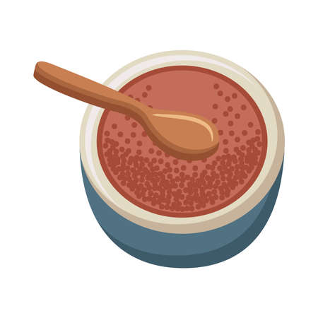 soup alternative medicine in dishのイラスト素材