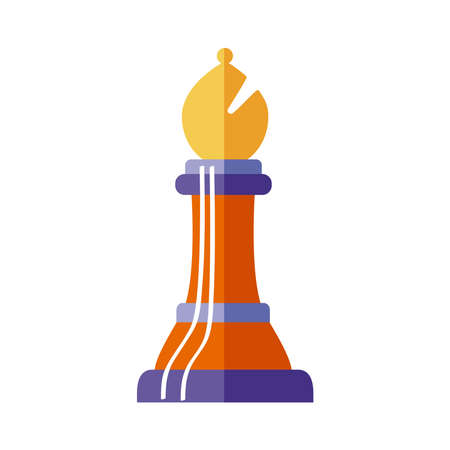 bishop chess piece isolated iconのイラスト素材
