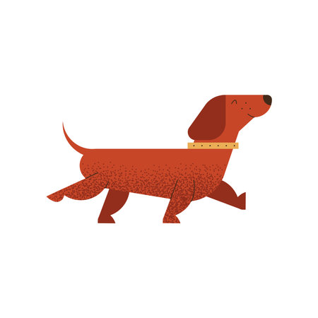 dog pet mascot walking iconのイラスト素材