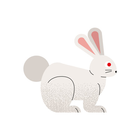 cute rabbit mascot animal characterのイラスト素材