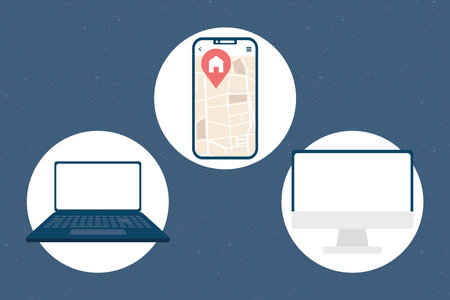 real estate set three icons
