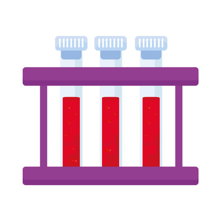 tubes test with bloodのイラスト素材