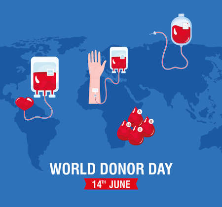 world blood donor dayのイラスト素材
