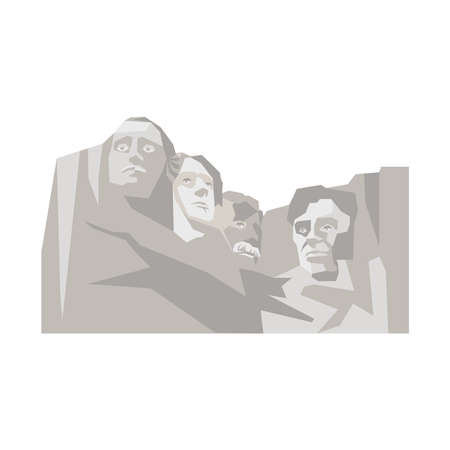 usa famous monument iconのイラスト素材