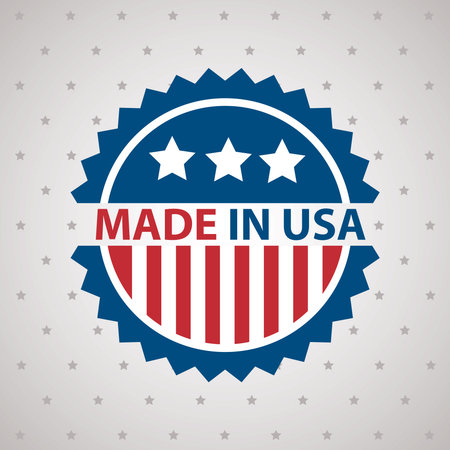 made in usa sticker iconのイラスト素材