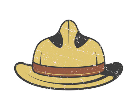 canadian cheriff hat accessory iconのイラスト素材