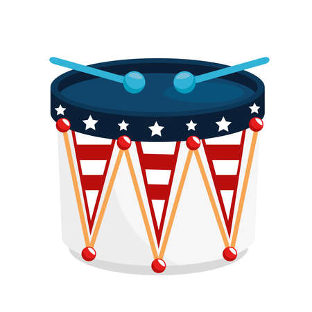 United states drumのイラスト素材