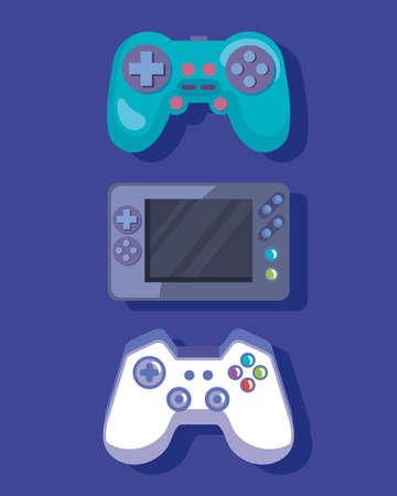 videogame controls setのイラスト素材