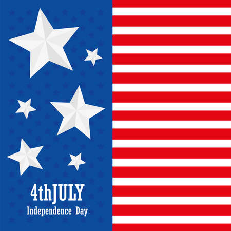 Independence day posterのイラスト素材