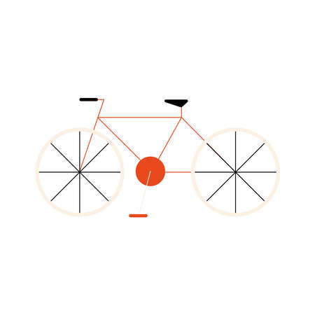 bicycle race style sport iconのイラスト素材