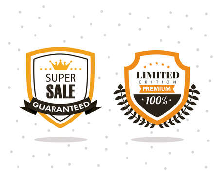 two best quality set sealsのイラスト素材