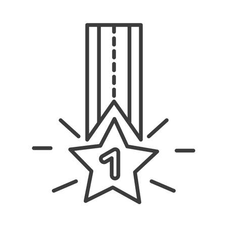 Winner star medalのイラスト素材