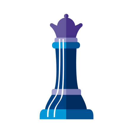 queen chess piece isolated iconのイラスト素材
