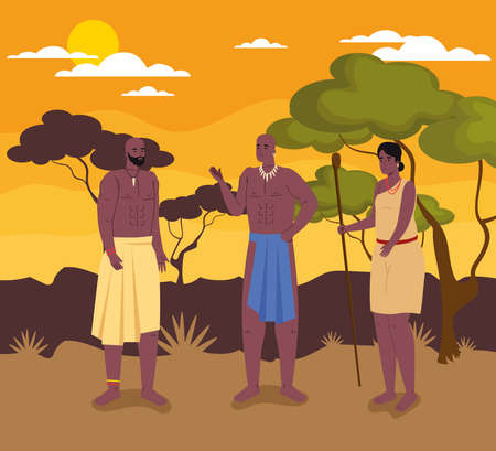 group african aborigines iconのイラスト素材