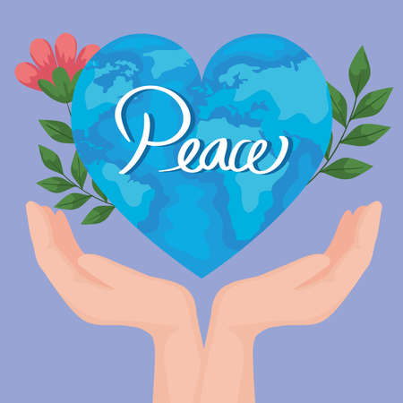 peace world posterのイラスト素材