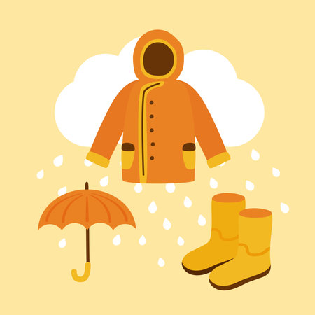winter season accessories set iconsのイラスト素材
