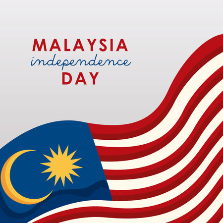malaysia independence day celebration flag