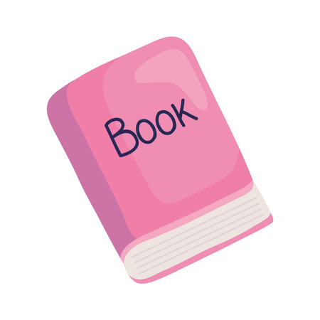 pink book closedのイラスト素材