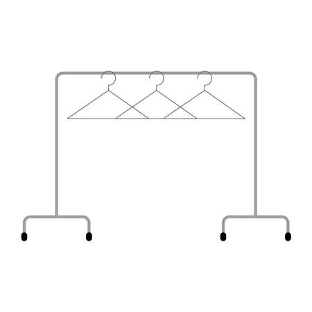 store coat rack with hooksのイラスト素材