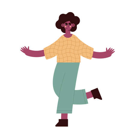 man avatar with glasses, person human peopleのイラスト素材