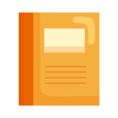 yellow school book supply iconのイラスト素材