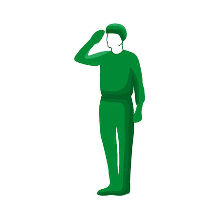 arabia saudi soldier standing characterのイラスト素材