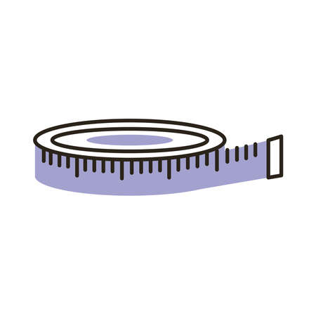 measure tape supply fashion industryのイラスト素材