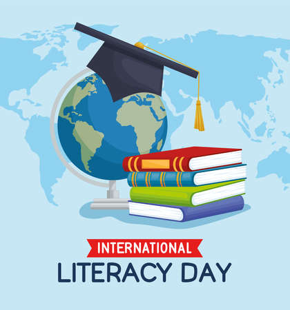 poster of literacy dayのイラスト素材