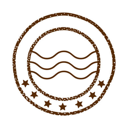 postal service maritime seal printのイラスト素材