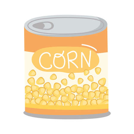 can of cornのイラスト素材