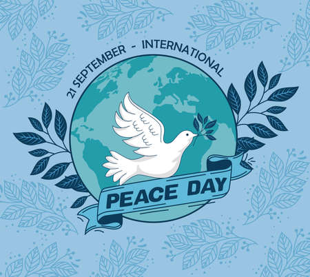 international peace day celebrationのイラスト素材