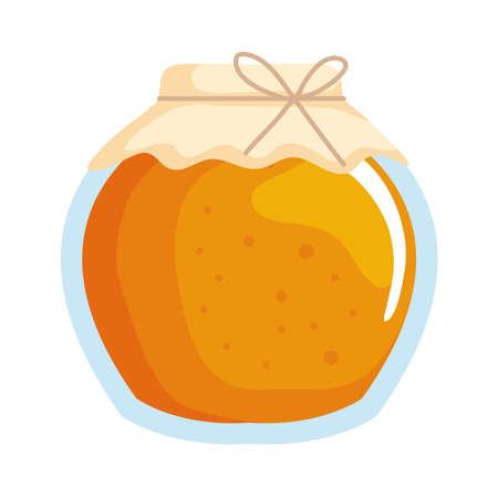 honey glass bottleのイラスト素材