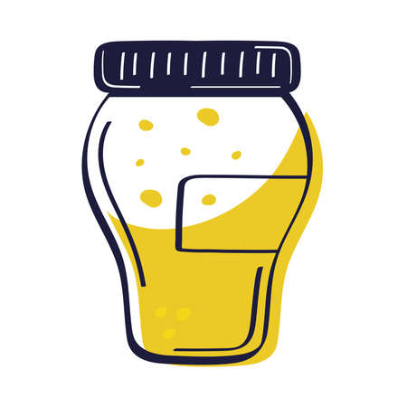 honey bottle iconのイラスト素材