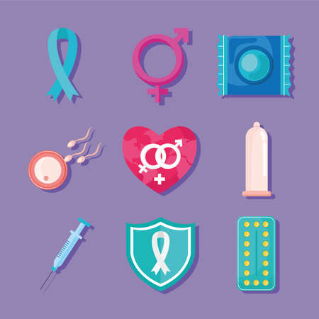 designs of contraceptive methodsのイラスト素材
