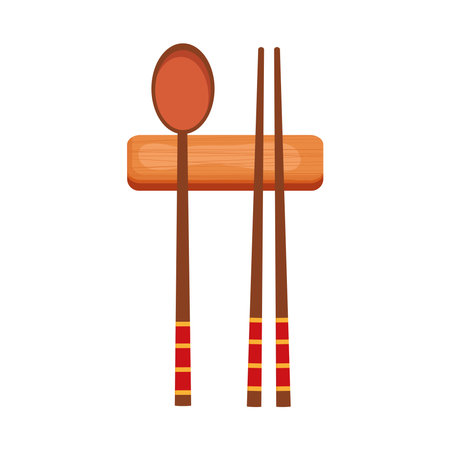 spoon and chopsticksのイラスト素材
