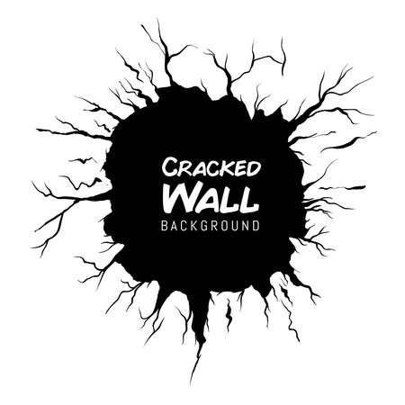 cracked wall backgroundのイラスト素材
