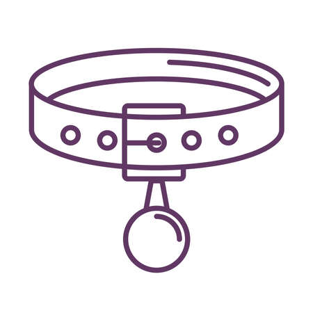 pet necklace accessoryのイラスト素材