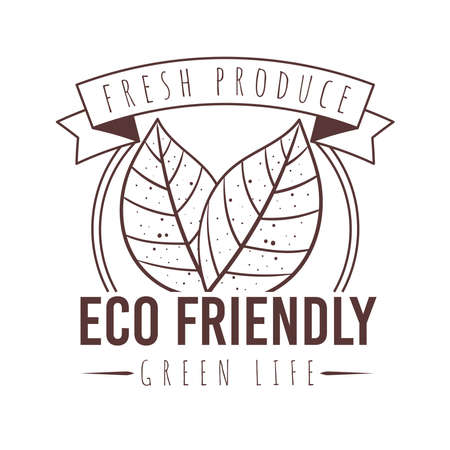 Eco friendly labelのイラスト素材