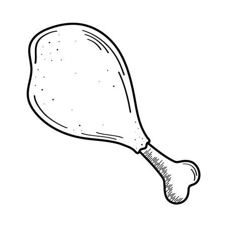 Isolated chicken iconのイラスト素材