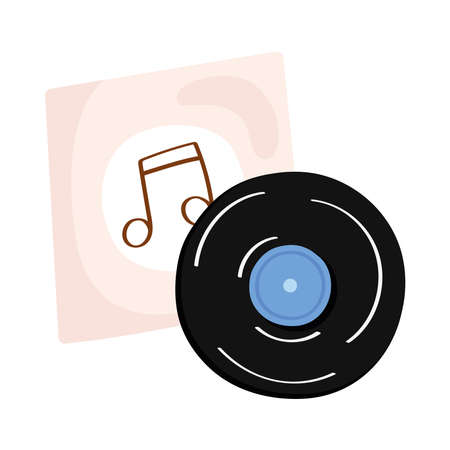Music vinyl iconのイラスト素材