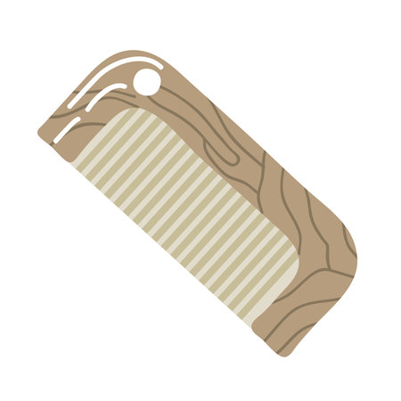 reusable hair brush isolated icon