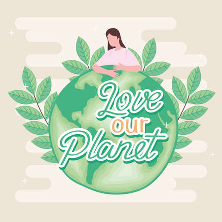 Love our planetのイラスト素材
